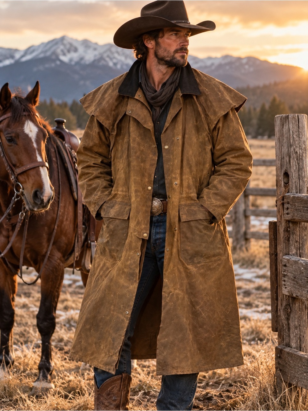 KOOLAH Men's Outback - Classic Ranch Duster